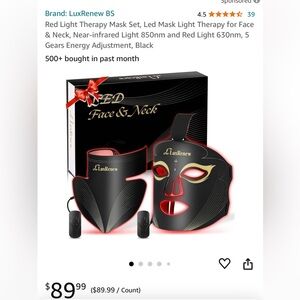 LuxRenew LED face and neck mask